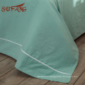 See you again Romantic mint green Pima cotton bed sheet sets with fashion designs
